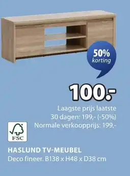 Jysk Haslund tv-meubel aanbieding