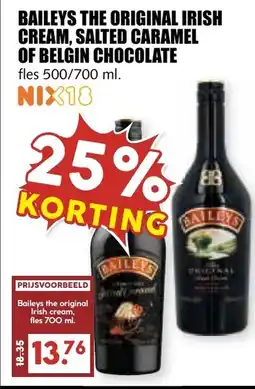 De Boerenschuur Baileys the original irish cream, salted caramel of belgin chocolate aanbieding