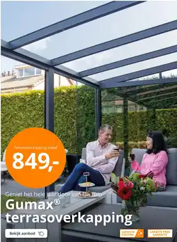Tuinmaximaal Terrasoverkapping aanbieding