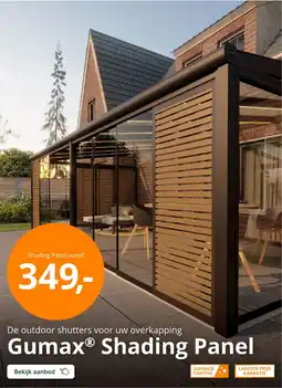 Tuinmaximaal Shading Panel aanbieding