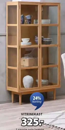 Jysk Vesterby vitrinekast aanbieding