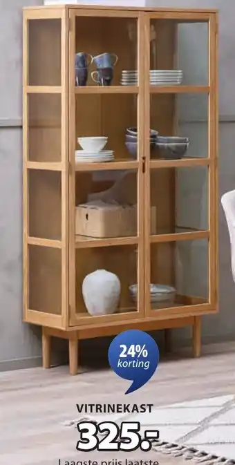 Jysk Vesterby vitrinekast aanbieding