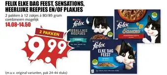 De Boerenschuur Felix elke dag feest, sensations, heerlijke reepjes en of plakjes aanbieding