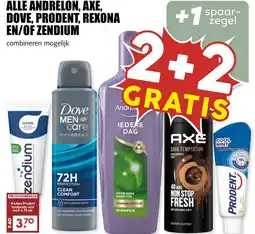De Boerenschuur Alle andrélon, axe, dove, prodent, rexona en/of zendium aanbieding