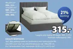 Jysk HASLEV BEDFRAME aanbieding