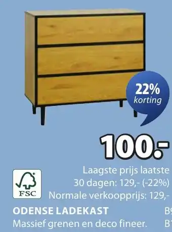 Jysk Odense ladekast aanbieding