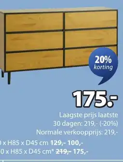 Jysk Odense ladekast aanbieding