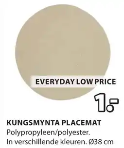Jysk Kungsmynta placemat aanbieding