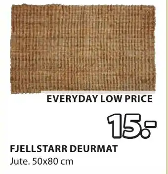 Jysk Fjellstarr deurmat aanbieding