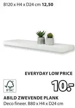 Jysk Abild zwevende plank aanbieding