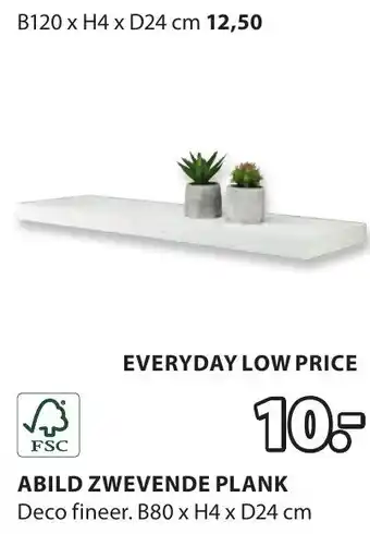 Jysk Abild zwevende plank aanbieding