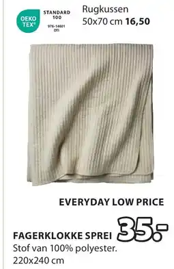 Jysk Fagerklokke sprei aanbieding
