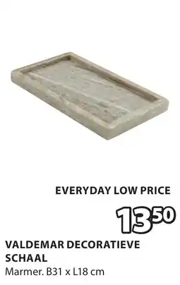Jysk Valdemar decoratieve schaal aanbieding