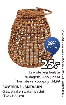 Jysk Rovterne lantaarn aanbieding