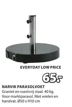 Jysk Narvik parasolvoet aanbieding