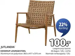 Jysk Jutlandia edderup loungestoel aanbieding