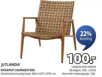 Jysk Jutlandia edderup loungestoel aanbieding