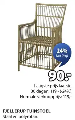 Jysk Fjellerup tuinstoel aanbieding