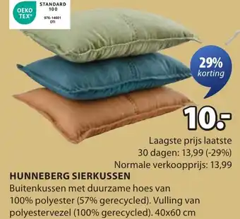Jysk Hunneberg sierkussen aanbieding