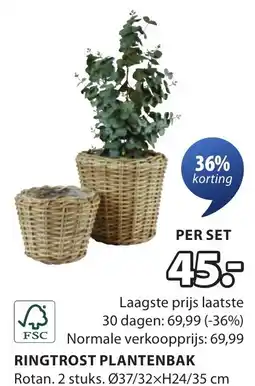 Jysk Ringtrost plantenbak aanbieding