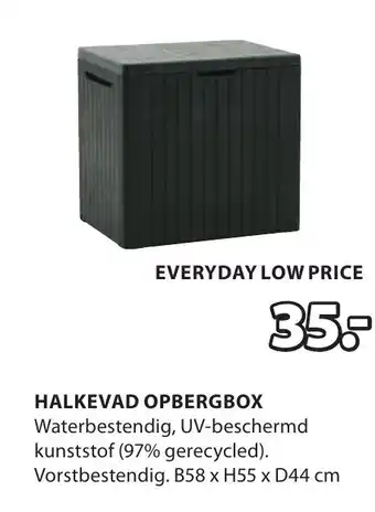 Jysk Halkevad opbergbox aanbieding