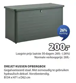 Jysk Drejet kussen opbergbox aanbieding