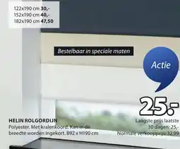 Jysk Helin rolgordijn aanbieding