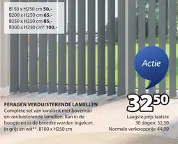Jysk Feragen verduisterende lamellen aanbieding