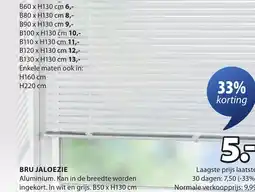 Jysk Bru jaloezie aanbieding