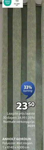 Jysk Anholt gordijn aanbieding