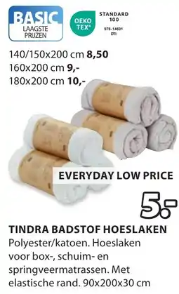 Jysk Tindra badstof hoeslaken aanbieding
