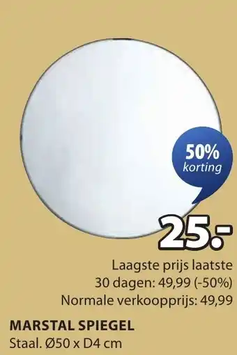 Jysk Marstal spiegel aanbieding