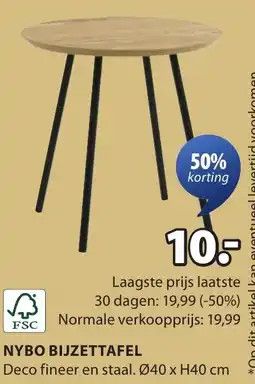 Jysk Nybo bijzettafel aanbieding