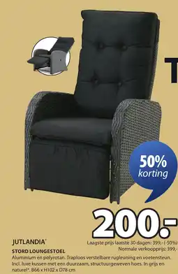 Jysk Stord loungestoel aanbieding
