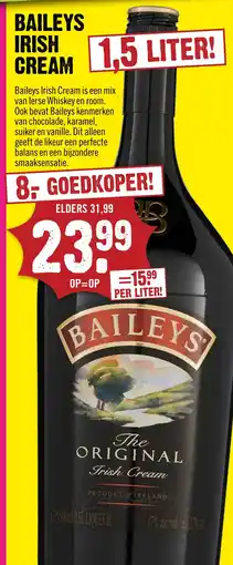 Dirck 3 BAILEYS IRISH CREAM aanbieding