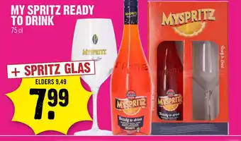 Dirck 3 MY SPRITZ READY TO DRINK aanbieding