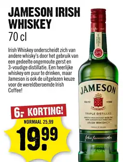 Dirck 3 Jameson irish whiskey aanbieding