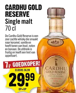 Dirck 3 Cardhu Gold Reserve single malt aanbieding