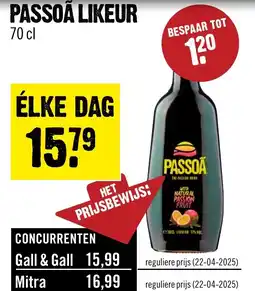 Dirck 3 Passoã likeur aanbieding