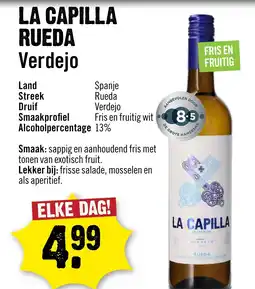 Dirck 3 LA CAPILLA RUEDA Verdejo aanbieding