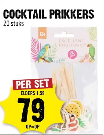 Dirck 3 Cocktail prikkers aanbieding