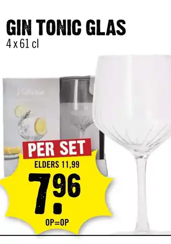 Dirck 3 Gin tonic glas aanbieding