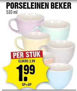 Dirck 3 Porseleinen beker aanbieding