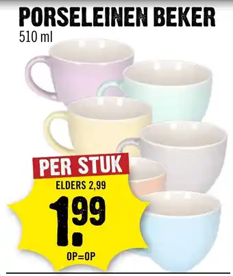 Dirck 3 Porseleinen beker aanbieding