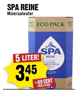 Dirck 3 SPA REINE Mineraalwater aanbieding