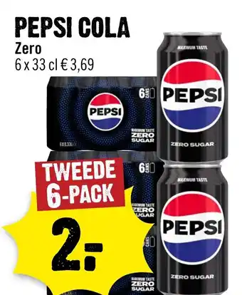 Dirck 3 PEPSI COLA Zero aanbieding