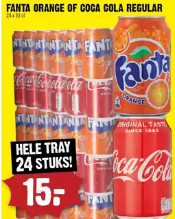 Dirck 3 Fanta orange of coca cola regular aanbieding