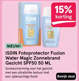 Etos ISDIN Fotoprotector Fusion Water Magic Zonnebrand Gezicht SPF50 aanbieding