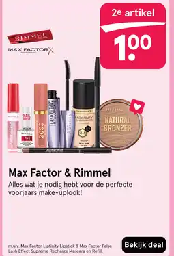 Etos Max Factor & Rimmel aanbieding