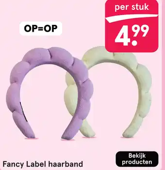 Etos Fancy Label haarband aanbieding